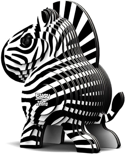 Eugy Zebra 3D Puzzle, 26 Piece Eco-Friendly Educational Toy Puzzles - Image 4
