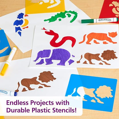 Washable Plastic Jungle Stencils - Image 6