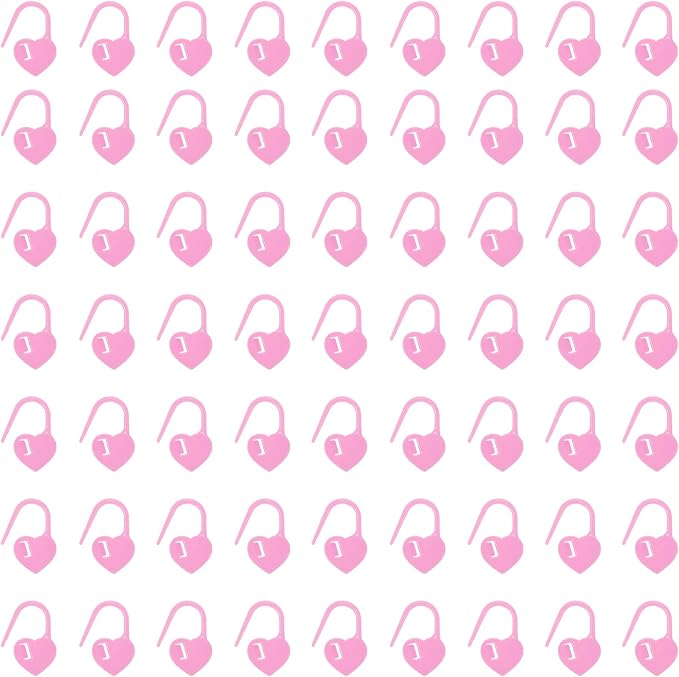uxcell 400pcs Stitch Markers for Crocheting, Heart Shaped Crochet Marker Needle by uxcell