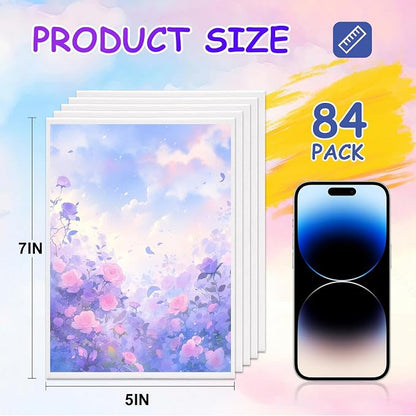 FUMILE Canvas Boards for Painting 5x7 Inch, 84 Pack Small Canvases Value Pack - Image 2