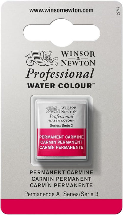 Winsor & Newton Professional Water Colour Paint, Half Pan, Permanent Carmine by WinsorNewton
