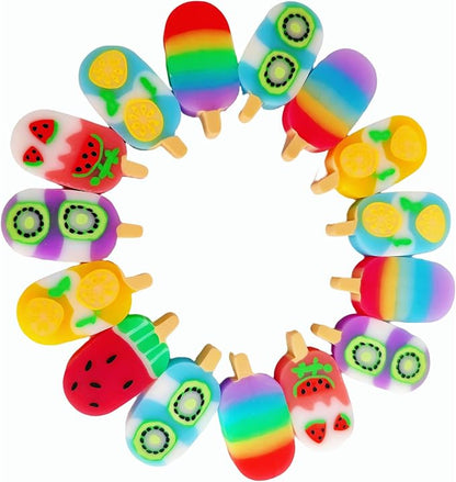 24PCS Cute Fun ice Cream Erasers by Jsehchya