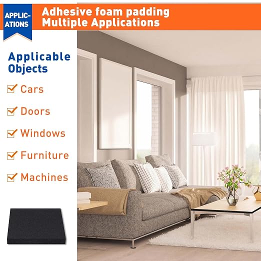 MAGZO 4Pcs Adhesive Foam Padding 1/2 in Thick X 12 in X 8 in, Closed Cell Foam - Image 7