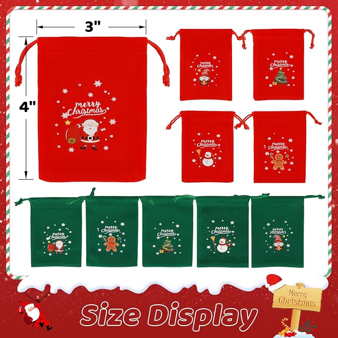 Tapleap Christmas Bags with Drawstring - Image 2
