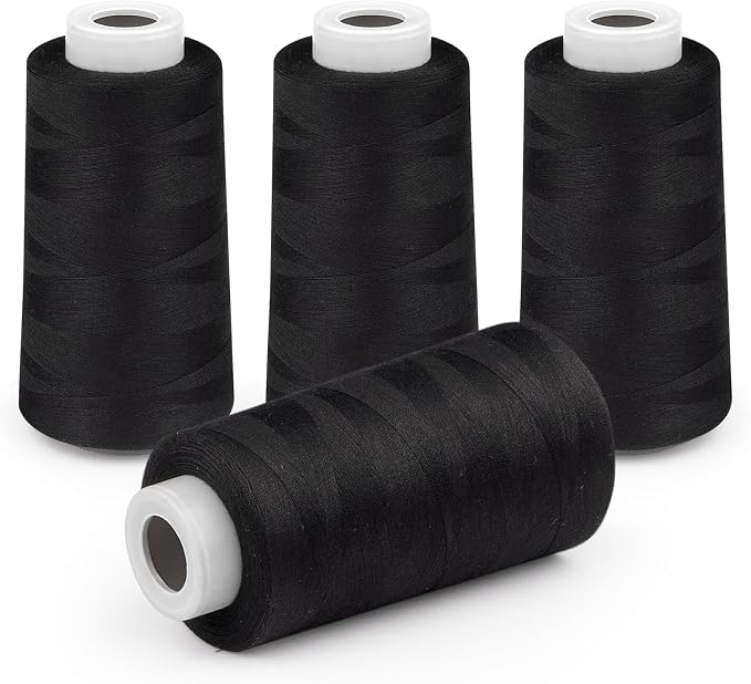 Serger Thread 4 Cones 3000 Yards Each Spool All Purpose Polyester Thread 40S/2 - Image 8