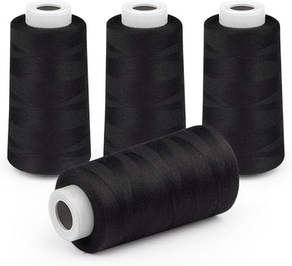 Serger Thread 4 Cones 3000 Yards Each Spool All Purpose Polyester Thread 40S/2 - Image 8