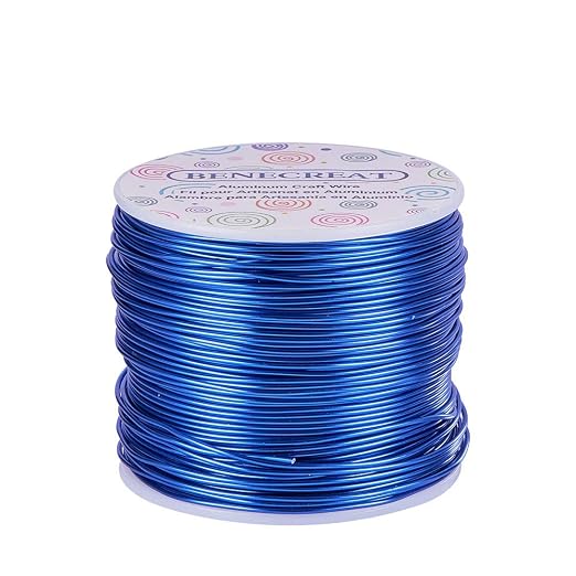 BENECREAT 18 Gauge Jewelry Craft Aluminum Wire 492 Feet Bendable Metal by BENECREAT