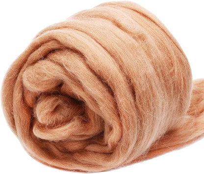 3.53oz Wool Roving Yarn, Wool Felting Supplies, Pure Wools, Chunky Yarn by Jupean