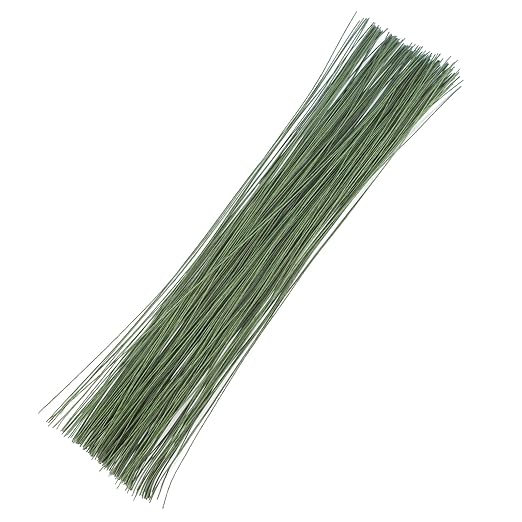 200 Pcs Floral Wire 26 Gauge Crafts Florist Green Floral Wire by Prudiut