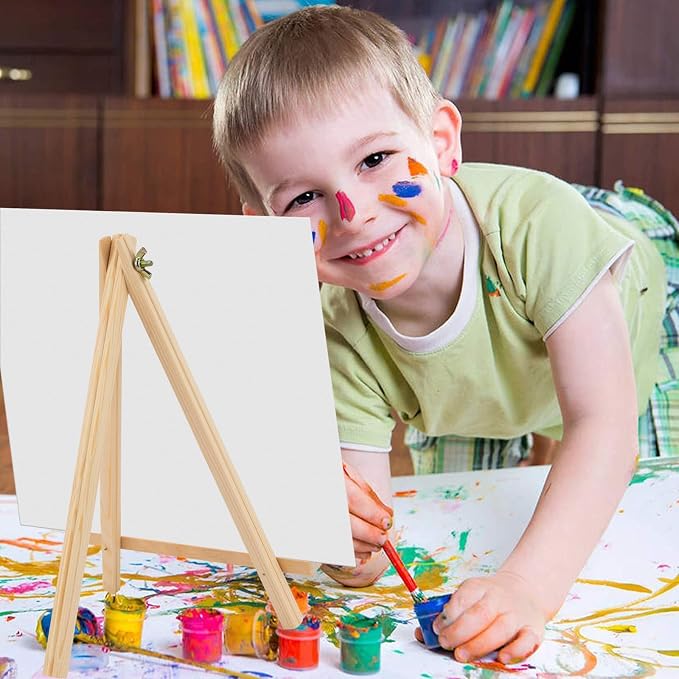 12 Pack Easel for Painting, 9 Inches Easel, Tabletop Painting Canvas Tall Wood - Image 5