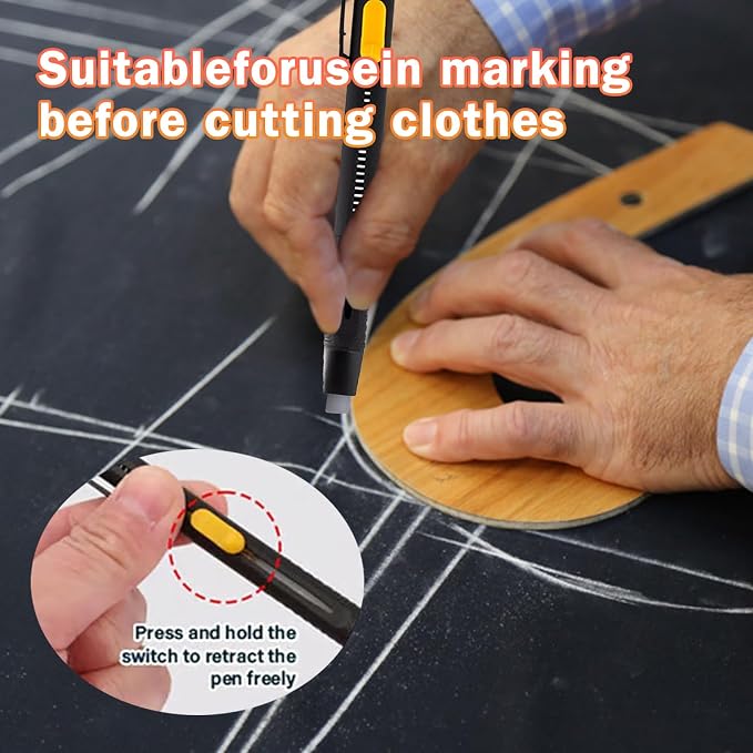 Heat Erasable Fabric Marker for Sewing, Sewing Chalk DIY Markers Pen for - Image 2