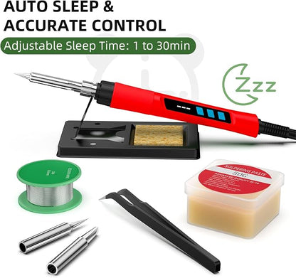 Soldering Iron Kit, 190W Soldering Gun, 110V LED Solder Kit - Image 5