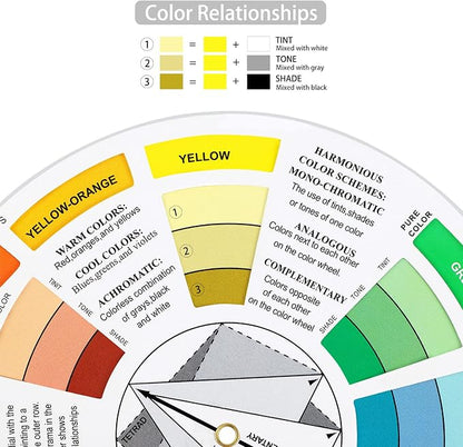 Nezyo 10 Pieces Color Paint Wheel Chart - Image 3
