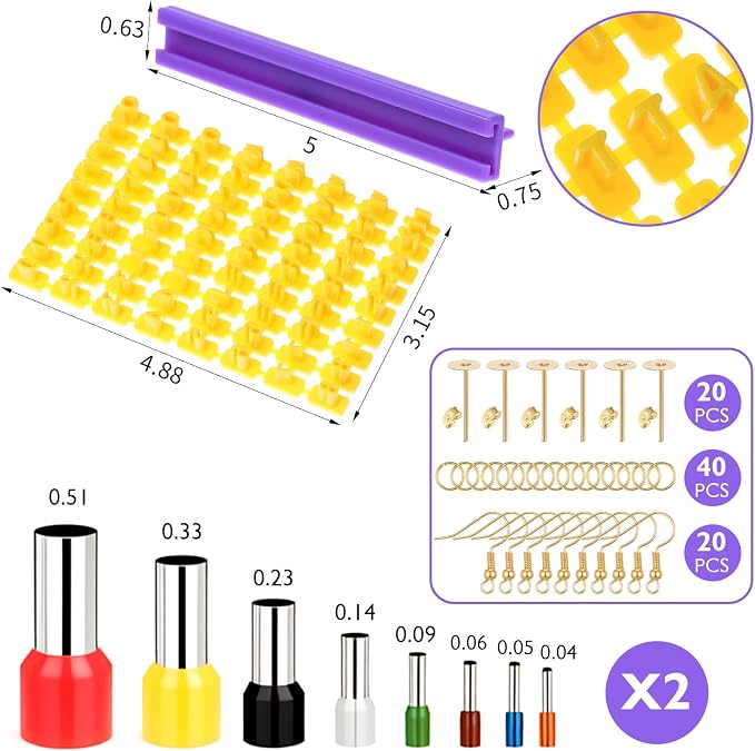 Polymer Clay Cutters for Earring Making 181pcs Clay Tools Set - Image 3