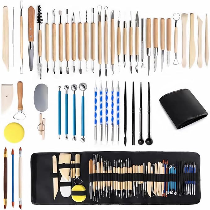 Clay Tools Kit, Pottery Tools Includes Polymer Clay Tools, Sculpting Tools by Comforteleganceinperfect
