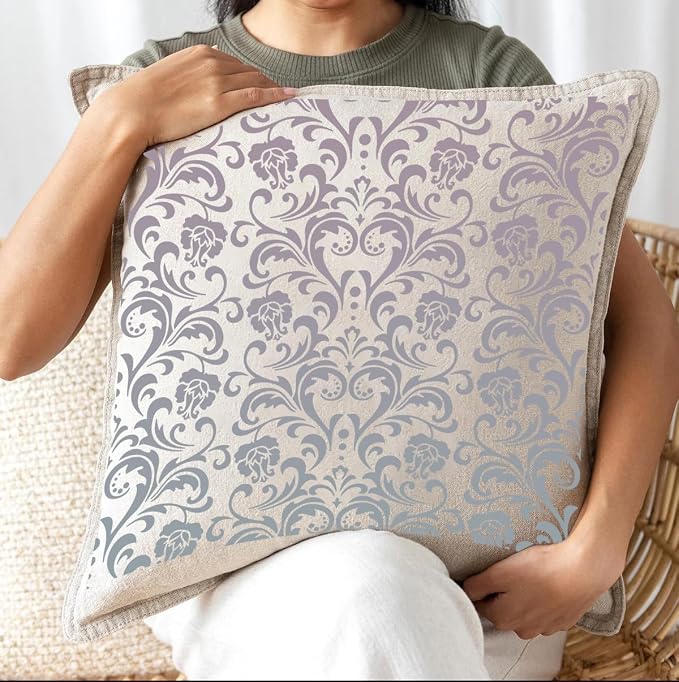 Damask Stencils for Walls 12inch Damask Stencil Large Texture Stencils Mixed - Image 4