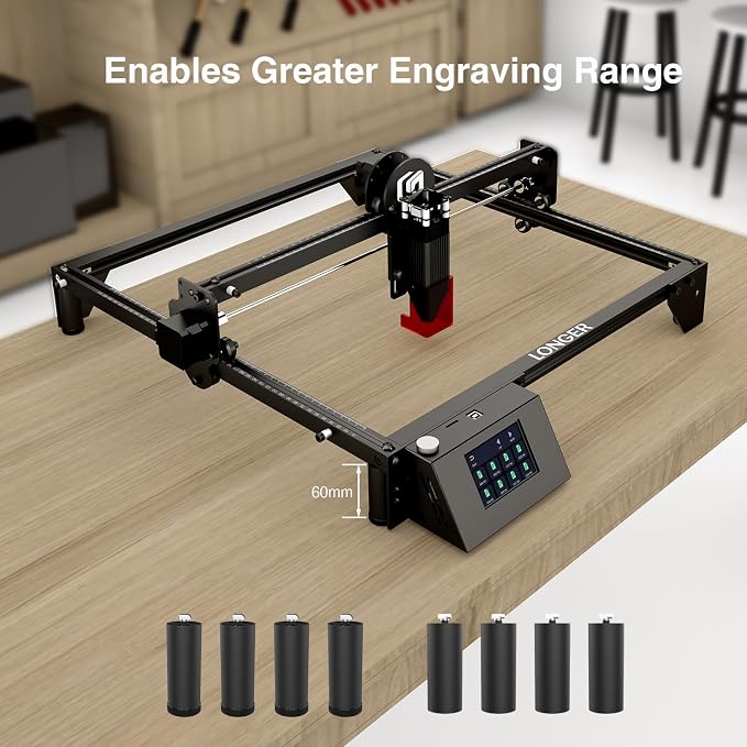 Longer 8Pcs Laser Engraver Raiser Laser RAY5 Engraver and Cutter Machine - Image 3