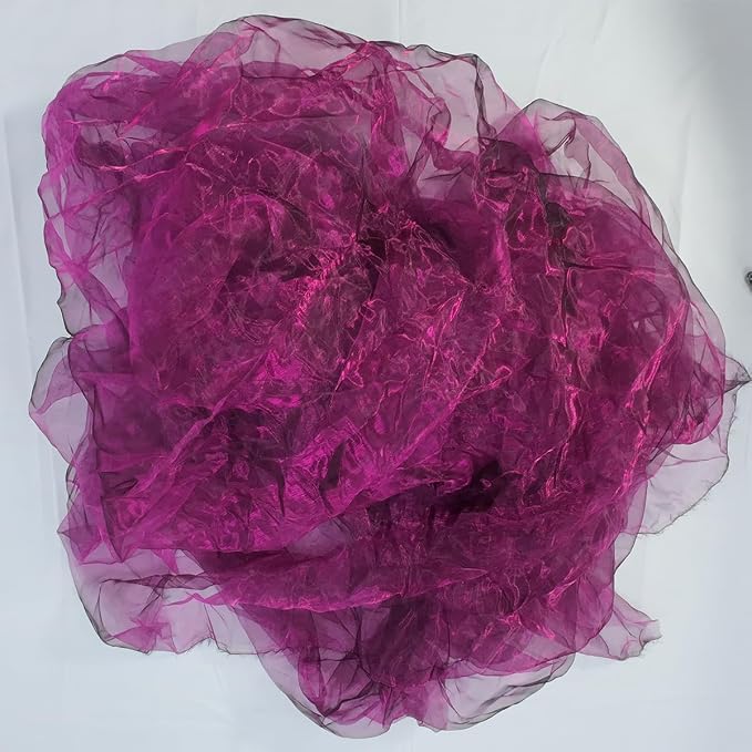 Two-Tone Iridescent Holographic Organza Fabric - Image 5