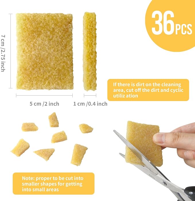 32Pcs Rubber Cement Eraser, 7x5 cm Adhesive Erasers, Glue Residue Pick up Eraser - Image 2