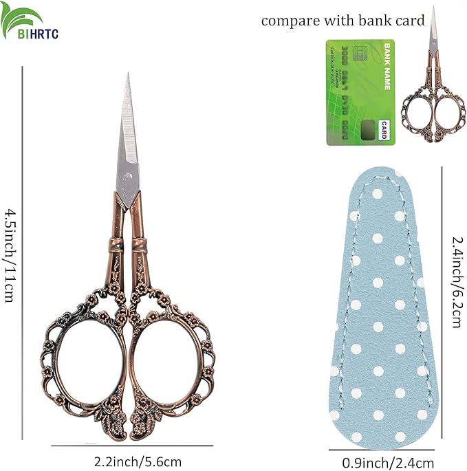 BIHRTC 4.5inch Embroidery Scissors Small Multipurpose Scissor - Image 2