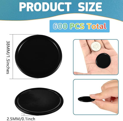 Coopay 600 Pieces Plastic Poker Chips Learning Counters Disks Bingo Chip - Image 2
