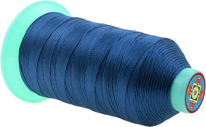 Mandala Crafts Bonded Nylon Thread Airforce Blue Heavy Duty Sewing Threads - Image 2