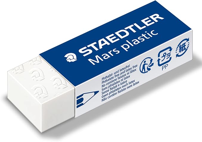 STAEDTLER Mars Plastic Vinyl Erasers, Minimal Crumbling, Made in Peru - Image 3