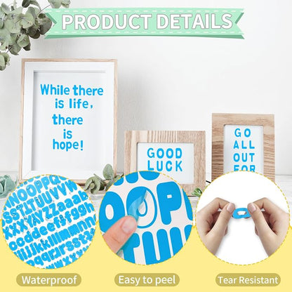 Alphabet Stickers, Self-Adhesive Vinyl Mailbox Numbers, Letters - Image 3