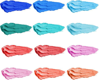 qianshan Soft Oil Pastels Set of 12 Colors, Non Toxic, Soft Texture Vibrant and - Image 2