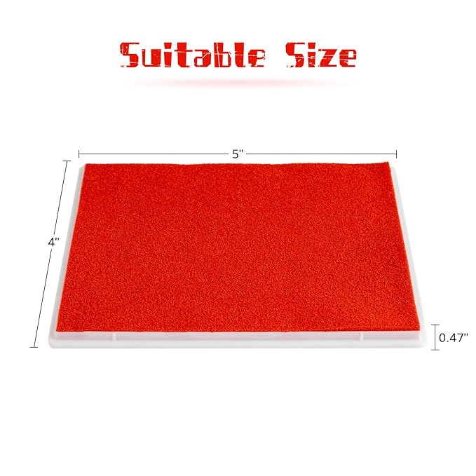 Ink Pad, 5x4'' Washable Non-Toxic Ink Stamp Pad - Image 2