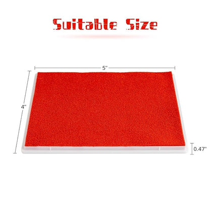 Ink Pad, 5x4'' Washable Non-Toxic Ink Stamp Pad - Image 2