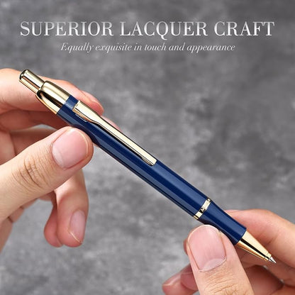 Blue Gel Pen With 24K Gold Finish, Fine lacquer work, Fancy Gift Set - Image 6