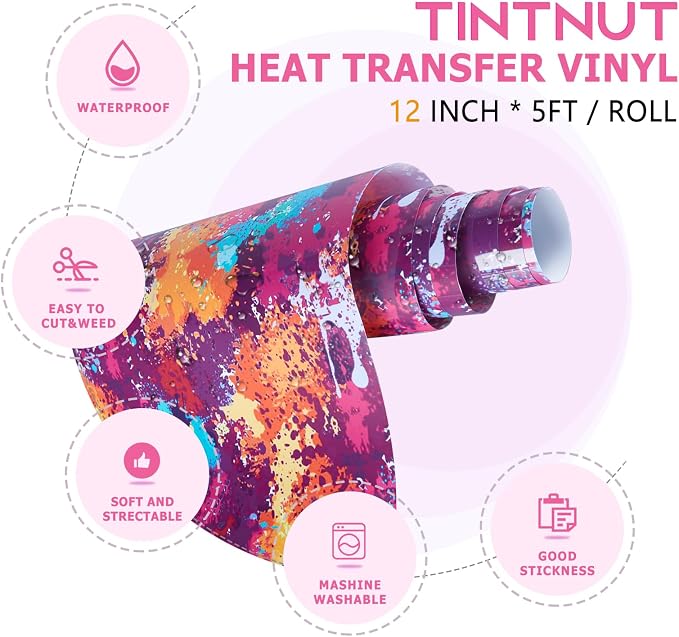 Tintnut Splash Heat Transfer Vinyl Roll - Image 2