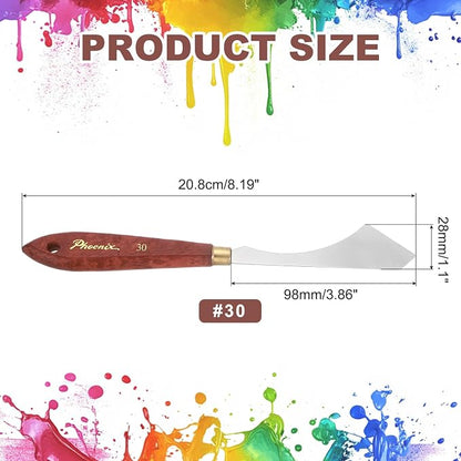 MECCANIXITY Pack of 1 Palette Knife No.30, 8.2" Long Palette Knives - Image 2