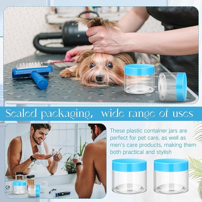 SATINIOR 12 Pack 6 oz Plastic Container Jars - Image 7