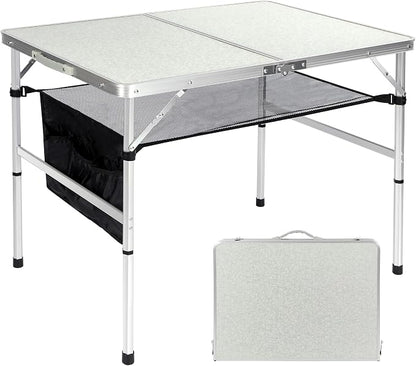 RedSwing Folding Table 3 Feet Adjustable Height, Lightweight and Portable by RedSwing