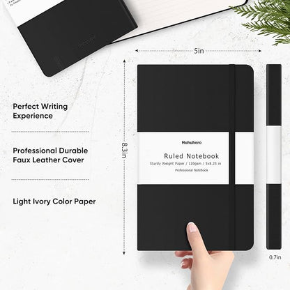 Huhuhero Lined Journal Notebook, 20 Pack Hardcover College Ruled Notebooks - Image 3