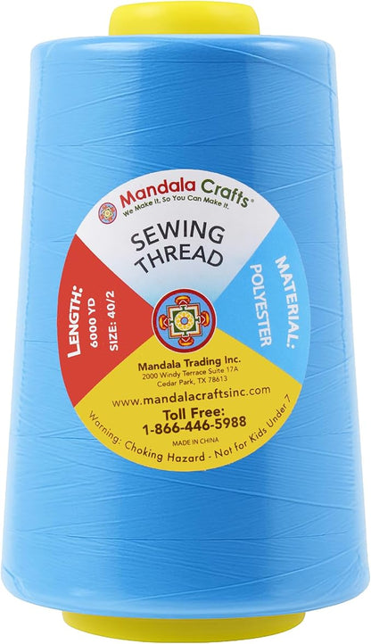 Mandala Crafts 4 Pack of Serger Threads Cones Spools - Image 4