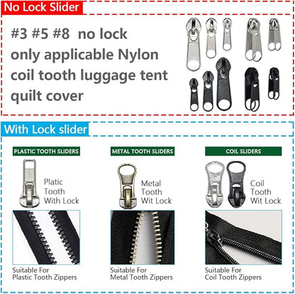 252Pcs Zipper Repair Kit, Zipper Replacement Zipper Pulls, Zipper Fix - Image 3