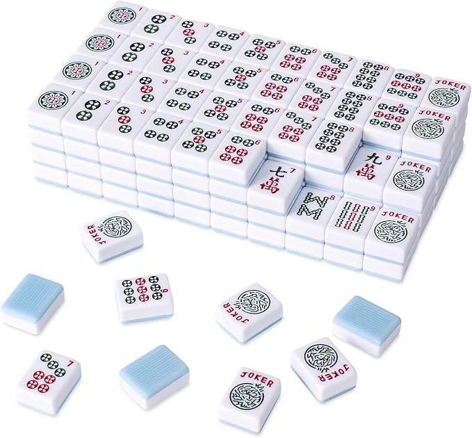 American Mahjong Tile Set with 166 Blue Back Tiles by GAMETROVE
