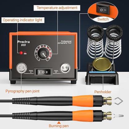 Preciva 935 Dual Handle Wood Burning Kit - Image 6