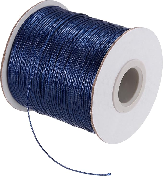 MECCANIXITY Waxed Cord 0.5mm Waxed Polyester Cord 175 Yard Wax String by MECCANIXITY