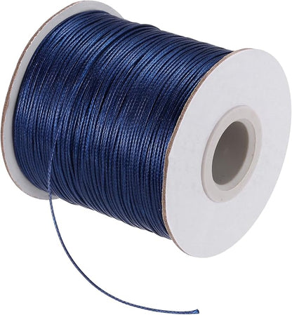 MECCANIXITY Waxed Cord 0.5mm Waxed Polyester Cord 175 Yard Wax String by MECCANIXITY