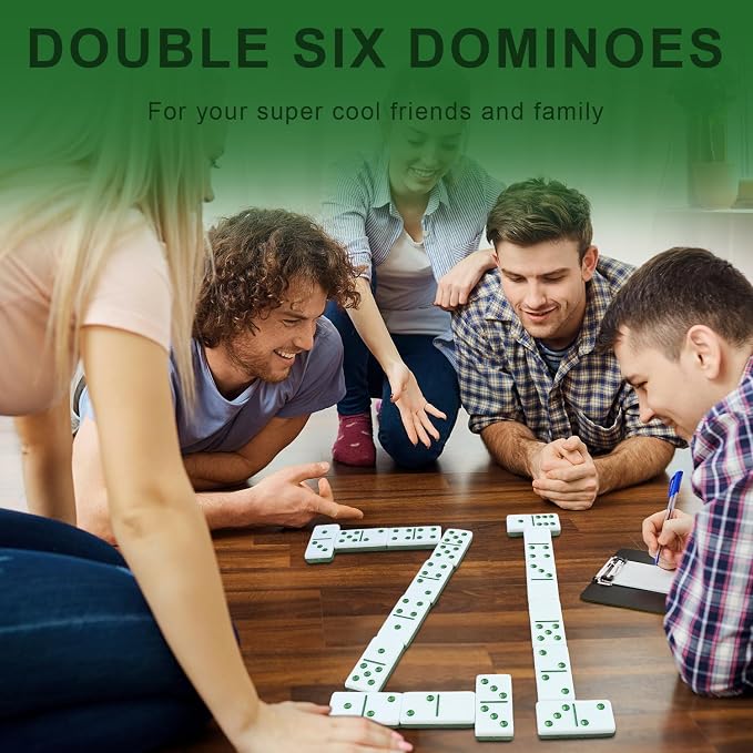 IDTQ Dominoes Set for Adults, Double 6 Dominos Game Set - Image 5