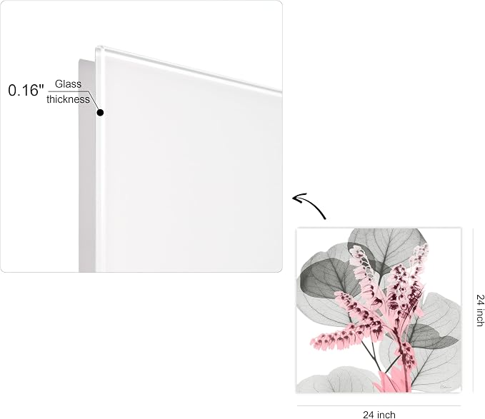 Empire Art Direct Frameless Free Floating Tempered Glass Panel Graphic Wall Art - Image 4
