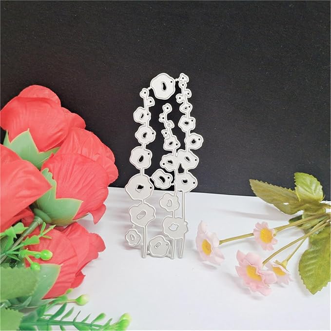 3D Background Cutting Dies Metal Stencils Scrapbooking Tools Flowers Lace Frame - Image 2