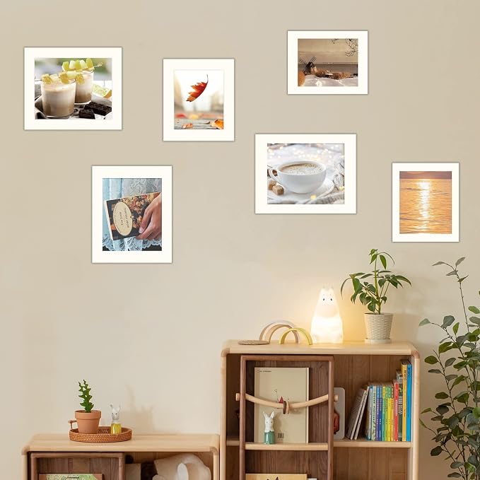 HOTUO 10 Pack Acid Free Ivory Picture Frame Mats, Pre-Cut 11x14 Picture Mats - Image 4