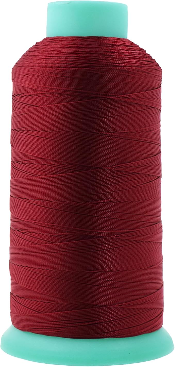 Mandala Crafts Bonded Nylon Thread Maroon Heavy Duty Sewing Threads by MandalaCrafts