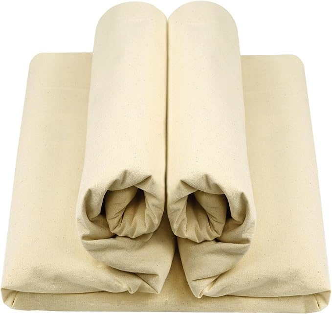 HOTGODEN Medium Weight 100% Cotton Muslin Fabric: 63 inch x 5 Yards Unbleached by HOTGODEN