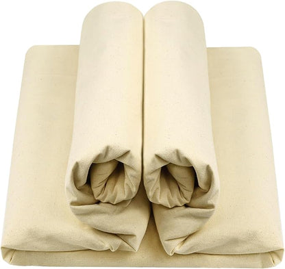HOTGODEN Medium Weight 100% Cotton Muslin Fabric: 63 inch x 5 Yards Unbleached by HOTGODEN